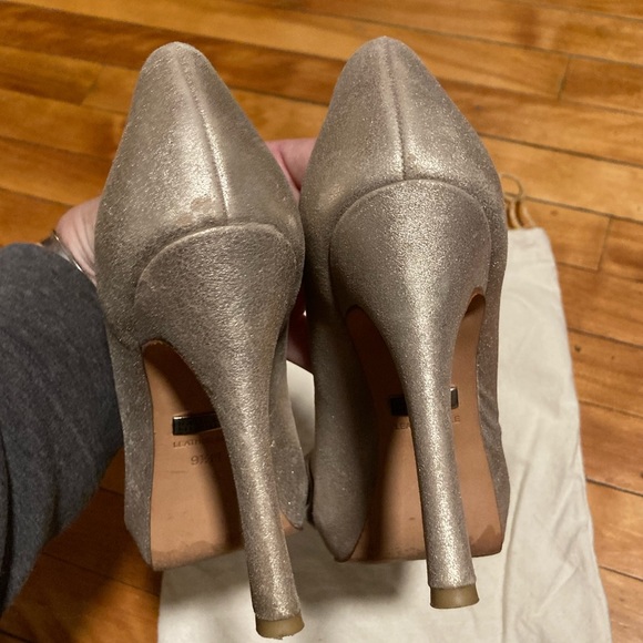 Badgley Mischka Wilda brushed suede heels - Picture 6 of 8